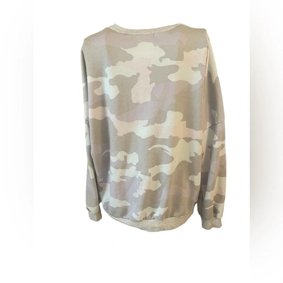 Ecowish Camo Crewneck Sweatshirt Size Large - Picture 3 of 5